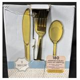 180 assorted cutlery. 60 forks, 60 knives, 60