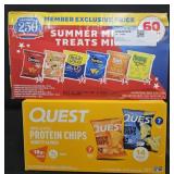 Snack chips mini 1/2oz bags 60 count variety