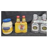 Hellmann's mayonnaise 64oz. Heinz 57 sauce 40oz.
