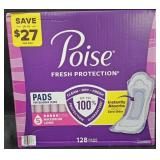 Poise protection pads 128 count
