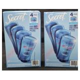 2- Secret Outlast deodorant 4 pack 2.6oz sticks