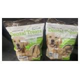 2- Dental Dog Treats 60 oz each bag