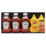 3-44oz Heinz Ketchup & 2-30 oz Frenchï¿½s yellow