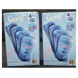 2- Secret Outlast deodorant 4 pack 2.6oz sticks