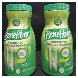 2- Benefiber fiber supplement 28.9oz each