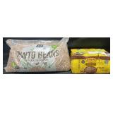 12lbs dried pinto beans & 6-16oz cans of refried