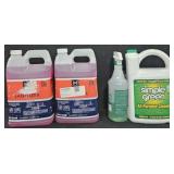 2- Sanitizer 1 gallon each. Simple Green 1 gallon