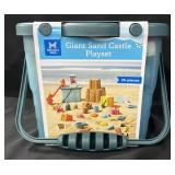 Giant 25 piece sand castle playset.