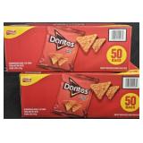 2- Doritos nacho Cheese 50 count individual bags