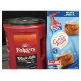 Coffee French vanilla 50.7 fl oz bottle. Folgers