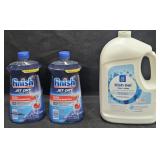 2- Finish Jet Dry 38oz each. Dishwasher Gel 125oz