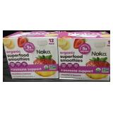 2 12-4.22 oz pk strawberry banana noka smoothies