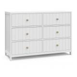 USED Graco Teddy 6-Drawer Dresser GREEN SEE
