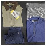 Women's size Medium jacket, pullovers and skort.