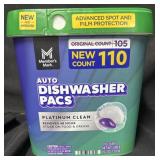Auto Dishwasher pacs 110 count