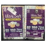 24 boxes of Premium Facial Tissue