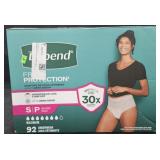 Depend women's protection underwear size Small 92