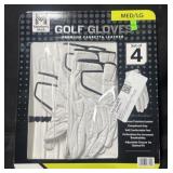 Set of 4 golf gloves med/large