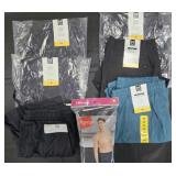 Men's size Medium shorts and boxer briefs. Most
