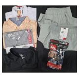 Men's size X-Large shirts, shorts and boxer