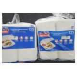 2- Hefty 3 compartment hinged containers 125