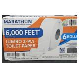 Marathon Jumbo toilet paper rolls 6 count