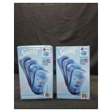 2- Secret Outlast deodorant 4 pack 2.6oz sticks
