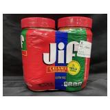 2-48 oz Jif creamy peanut butter