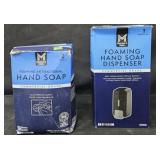 Foaming hand soap dispenser. Foaming hand soap