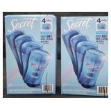 2- Secret Outlast deodorant 4 pack 2.6oz sticks