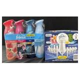 4 pack of febreze air mist. Box of aqua waves 1