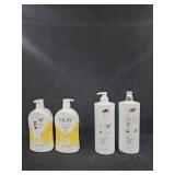 2- Olay body wash 35oz each. Dove shampoo and