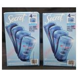 2- Secret Outlast deodorant 4 pack 2.6oz sticks