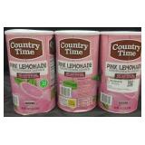 3 Country time pink lemonade 5 lb containers