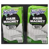 2- Swiffer Hair magnet 50 cloths per box