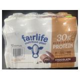 Fair Life Nutrition Plan 12 Bottles Chocolate