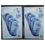 2- Secret Outlast deodorant 4 pack 2.6oz sticks