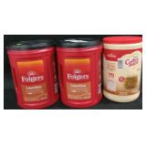 2-40.3 oz folgers Colombian coffee cans. coffee