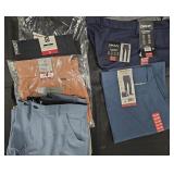 Men's size 34x30 dress pants and size 34 shorts.