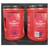 2- Folgers Classic Roast coffee 43.5oz each
