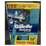 52 pack of Gillette razors 2 blades.
