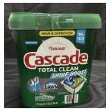 103 Casecade total clean dishwasher pods