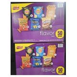 2- Frito Lay flavor mix snack chips 50 count