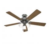Hunter 52 inch Swanson Matte Black Ceiling Fan