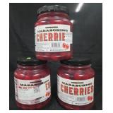 3- Maraschino Cherries 74oz each