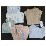 Women's size Large denim romper, jacket, dress