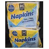 2- Napkins 1200 count
