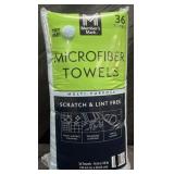 36 microfiber towels, 16ï¿½ x 16ï¿½