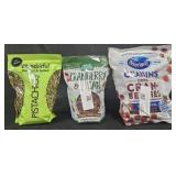 Pistachios 24oz. Cranberry and Pecan 20oz. Ocean