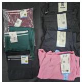 Women's size Large leggings, skorts and shorts.